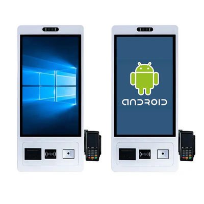 Android self service terminals High Durability and Performance for 21.5 Inch Display Size touch screen  4+32gb metal case for shops  hotel