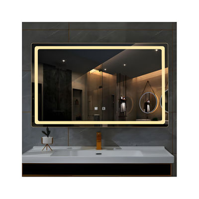 Custom Size Magic Rectangle Shape Bathroom Cosmetic LED Light Mirror TV