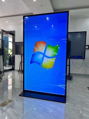 86 inch full screen windows system 4K touch screen floor standing Digital signage