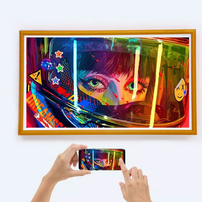 21.5 Inch Art Wooden Wifi Digital Photo Frame HD1920*1080 Resolution App Upload