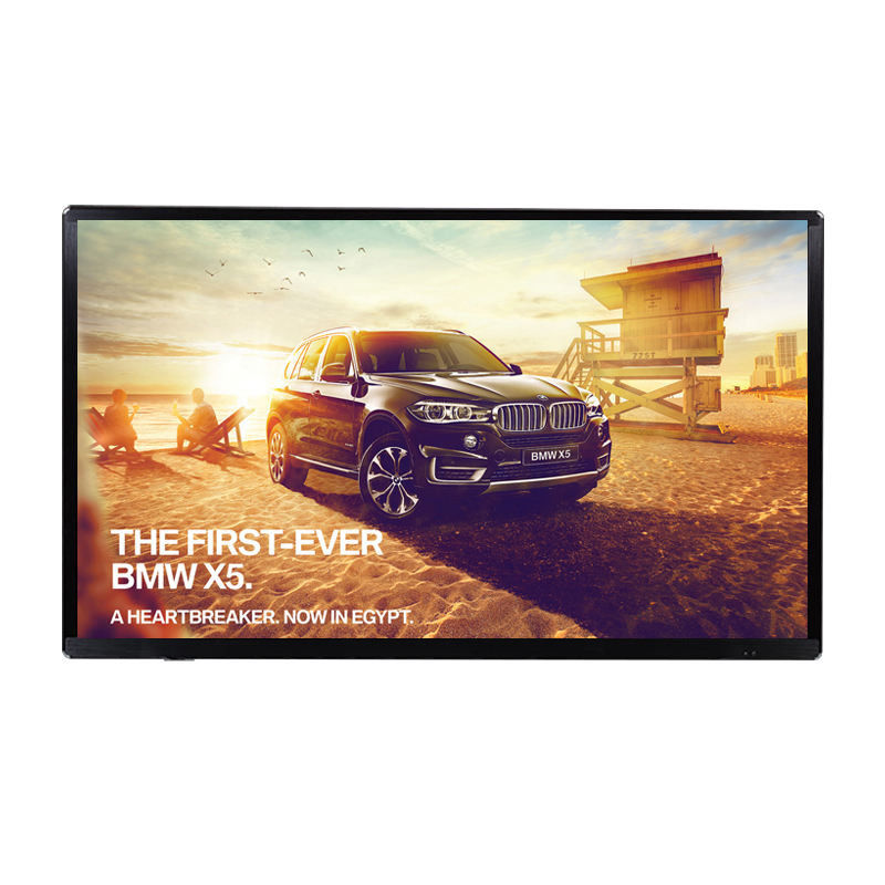 500cd/M2 Brightness Wall Mounted Digital Signage TV Display For Cinemas Resorts
