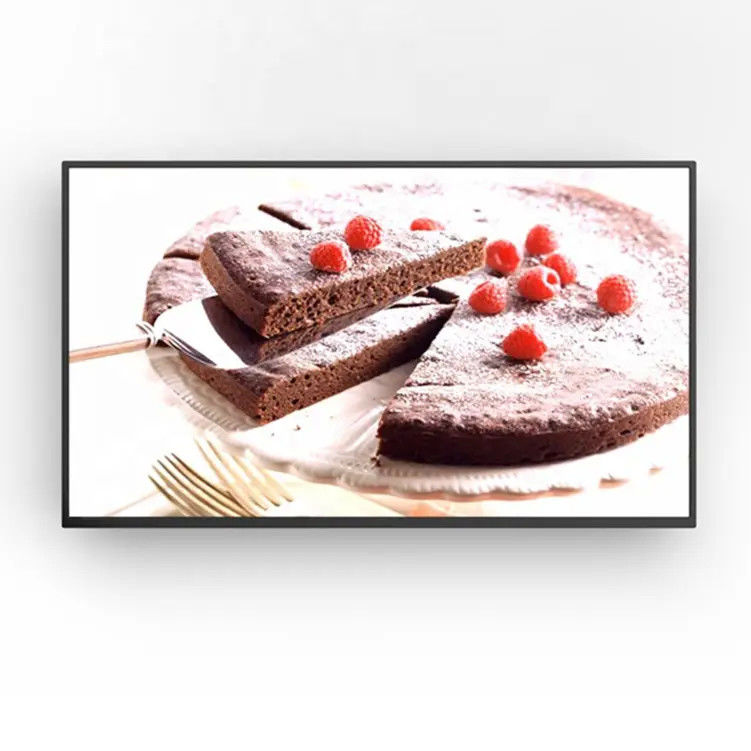 Customized 27 Inch LCD Advertising Display Screen Wall Mount For Supermarket