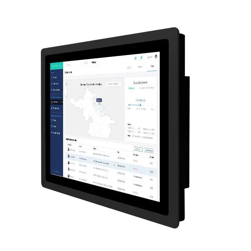 All In One Panel Mount Industrial Monitor With 21.5 Inch Capacitive Touch Screen