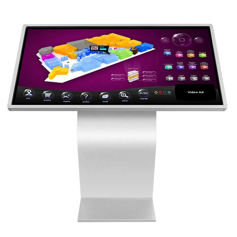 LCD 43 Zoll-Touchscreen-Kiosk wechselwirkend zu Selbstbetriebsterminal-Information