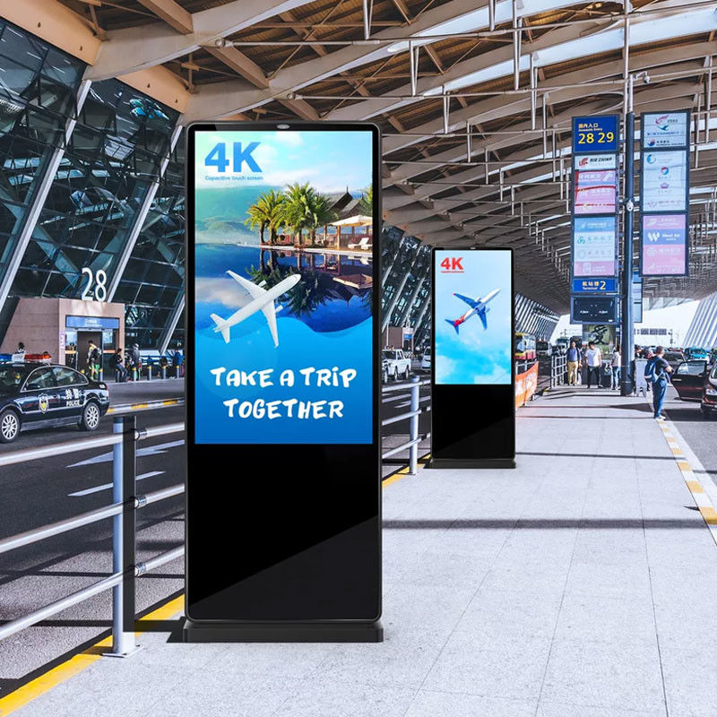 55 Inch Outdoor Lcd Digital Signage 2500/3000/3500/4000 Nits 178 Viewing Angle