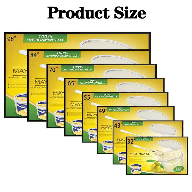 Hot sale 32/43/55/65 75 inch LCD Digital Signage commercial digital signage wall mounted siplit screen