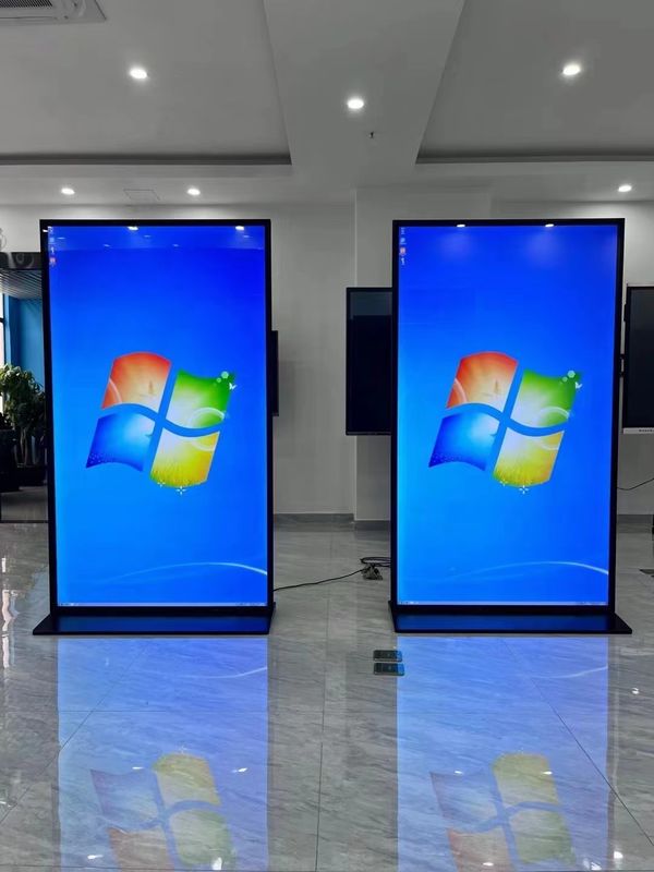 86 inch full screen windows system 4K touch screen floor standing Digital signage