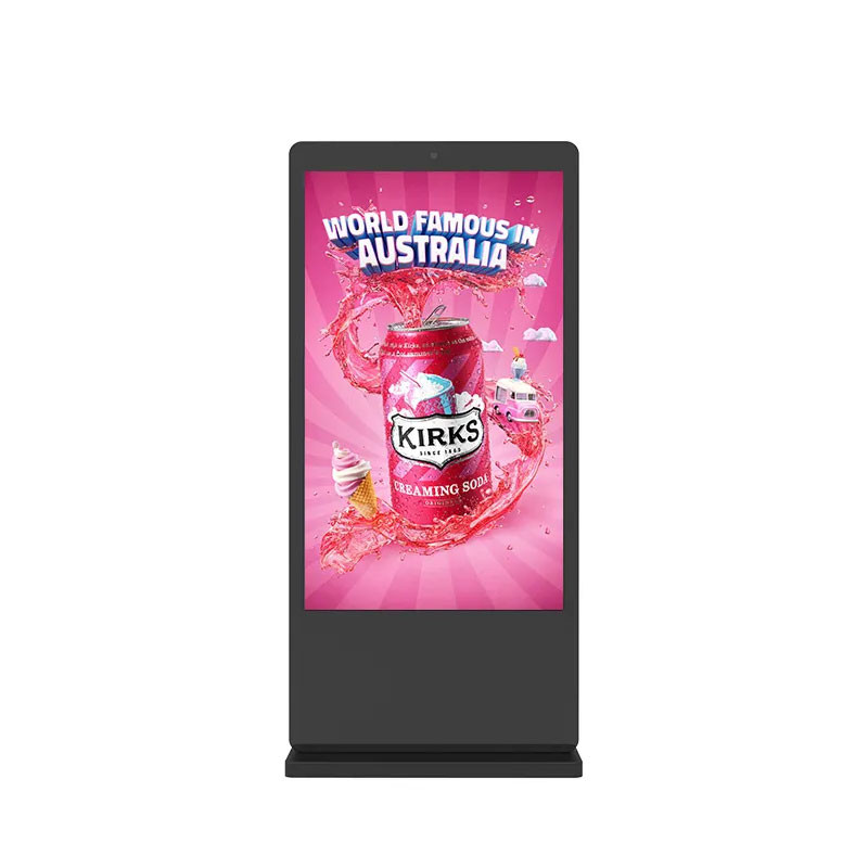 86 Inch Advertising TV Display , 3000 Nits Outdoor Digital Kiosk ODM