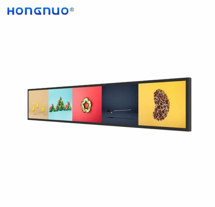 23.1 Inch Stretch Bar LCD Display High Brightness For Supermarket Advertising